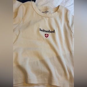 Cream Brandy Melville Switzerland top